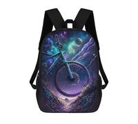 sinyumoney Galactic Bicycle Journey Mochila Escolar, Bolso De Negocios, Bolso Para Portátil Resistente Para Niñas Y Adolescentes 17inch