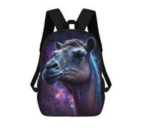 sinyumoney Galactic Camel Portrait Mochila Escolar Informal Para El Día A Día, Para La Escuela, El Trabajo Y Los Viajes Para Hombres, Mujeres Y Adolescentes. 17inch