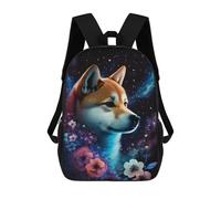sinyumoney Galactic Canine Dreamscape -1 Mochilas Para Niños 17inch Mochila Escolar Mochila Escolar Impresa En 3D Para Niños De Primaria Y Secundaria