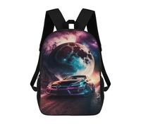 sinyumoney Galactic Car Adventure Mochila Escolar Secundaria Informal Para Viajes, Mochilas Para La Escuela Secundaria, Para Acampar, Aventuras Al Aire Libre Y Viajes Diarios 17inch
