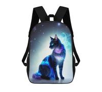 sinyumoney Galactic Cat Aurora Mochila Escolar Infantil De 17 Pulgadas Con Estampado 3D, Mochila Moderna Para Niños, Mochilas De Viaje, Bolsas Para Libros, Mochila Escolar Infantil
