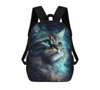 sinyumoney Galactic Cat Portrait -1 Mochilas Impresas En 3D Para Niños 17inch Mochilas De Moda Informales Para El Día A Día, Bolsas De Viaje, Mochilas Informales Para Exteriores Para Niños Y Niñas