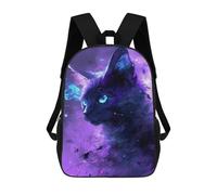 sinyumoney Galactic Cat Portrait 17inch Mochila Escolar Impresa En 3D Para Niños, Mochila Escolar Informal De Moda, Mochilas De Viaje Para Niños Y Estudiantes.