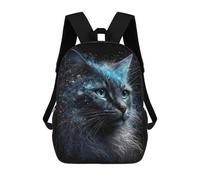sinyumoney Galactic Cat Portrait Mochila Escolar Infantil Impresa En 3D Para Niños, Mochila De Viaje De Alta Capacidad, Mochilas Para Libros De 17 Pulgadas Para Niños