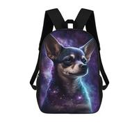 sinyumoney Galactic Chihuahua Art Print -3 Mochila Escolar De 17 Pulgadas Impresa En 3D Mochilas Infantiles Mochila Genial Impresa En 3D Para Niños De Primaria Y Secundaria