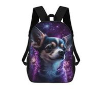 sinyumoney Galactic Chihuahua Portrait -5 Mochila Escolar, Bolso Resistente Para Portátil, Ideal Para Acampar, Aventuras Al Aire Libre Y Viajes Diarios 17inch