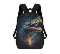 sinyumoney Galactic Crocodile Art Print-18 Mochilas Infantiles Impresas En 3D Para Niños. Mochilas De Viaje De Moda Para Niños. Mochila Escolar Para Estudiantes De Primaria Y Secundaria.