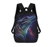sinyumoney Galactic Crocodile Art Print-2 Mochila Escolar Infantil Impresa En 3D 17inch Mochilas De Moda Para Niños De Primaria Y Secundaria