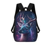 sinyumoney Galactic Deer Art Print-14 Mochilas Infantiles Impresas En 3D Para Niños. Mochilas De Viaje De Moda Para Niños. Mochila Escolar Para Estudiantes De Primaria Y Secundaria.