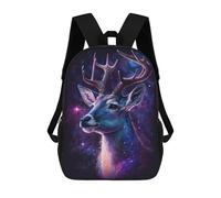 sinyumoney Galactic Deer Art Print-15 Mochilas Infantiles Impresas En 3D De 17 Pulgadas. Mochila Escolar Informal Impresa En 3D Para Niños De Primaria Y Secundaria.