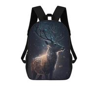 sinyumoney Galactic Deer Majesty -1 17inch Mochilas Escolares Impresas En 3D, Mochilas Escolares De Moda Para Niños De Primaria Y Secundaria