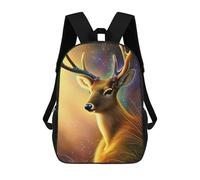 sinyumoney Galactic Deer Majesty -2 Mochilas Para Niños Mochila Escolar Mochila Escolar Impresa En 3D Para Niños Estudiantes De Primaria Y Secundaria 17inch