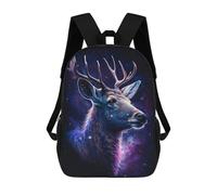 sinyumoney Galactic Deer Profile-1 Mochila De Negocios Para Portátil, Mochila Unisex Informal Para Niñas, Niños Y Adolescentes 17inch