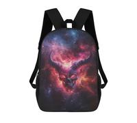 sinyumoney Galactic Demon Skull 17inch Mochilas Escolares Impresas En 3D, Mochilas Escolares De Moda Para Niños De Primaria Y Secundaria