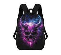 sinyumoney Galactic Devil Skull Art Print Mochila Escolar Impresa En 3D 17inch Mochila Escolar Infantil Mochilas De Viaje Mochila Informal De Moda Para Niños Y Estudiantes