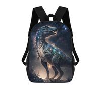 sinyumoney Galactic Dinosaur Art Print-5 Mochila Escolar Infantil De 17 Pulgadas Con Estampado 3D De Películas De Anime Para Niños, Mochila De Viaje, Mochila Escolar Infantil