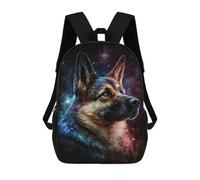 sinyumoney Galactic Dog Portrait -10 Mochila Escolar Impresa En 3D 17inch Mochila Escolar Infantil Mochilas De Viaje Mochila Informal De Moda Para Niños Y Estudiantes