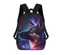 sinyumoney Galactic Dog Portrait -18 Mochila Escolar De 17 Pulgadas Impresa En 3D Mochilas Infantiles Mochila Genial Impresa En 3D Para Niños De Primaria Y Secundaria
