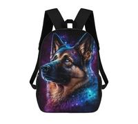 sinyumoney Galactic Dog Portrait -5 Mochila Escolar De 17 Pulgadas Para Adolescentes, Con Estampado 3D, Ajustable Y Con Bolsillos, Ideal Para Niños, Niñas Y Estudiantes.