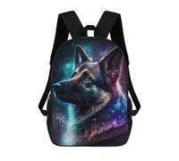 sinyumoney Galactic Dog Portrait -8 Mochila Escolar Infantil Impresa En 3D 17inch Mochilas De Moda Para Niños De Primaria Y Secundaria
