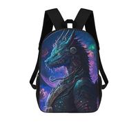 sinyumoney Galactic Dragon Armor Mochila Escolar Para Niños, Mochila Escolar De Gran Capacidad Para Niños, Mochila Escolar 3D, Regalos Para Niños 17inch