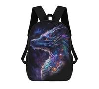 sinyumoney Galactic Dragon Art Print-19 Mochila Escolar Infantil De 17 Pulgadas, Impresa En 3D, Estilo Casual, Para Niños, Ideal Para Viajes, Como Mochila Escolar O Para Llevar Libros.