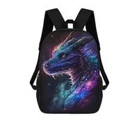 sinyumoney Galactic Dragon Art Print-25 Mochilas Infantiles Mochila Escolar Impresa En 3D Para Niños Mochilas De Viaje Bolsas Para Libros Para Niños 17inch Mochila Escolar