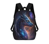 sinyumoney Galactic Dragon Art Print -7 Mochila Escolar Infantil De 17 Pulgadas, Mochila Escolar Impresa En 3D Para Niños De Primaria Y Secundaria