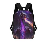 sinyumoney Galactic Dragon Breath Artwork -1 Mochila Infantil Para Niñas Y Niños, Mochila De Día, Escuela Primaria, Perfecta Para La Vuelta Al Cole O Educación Física, Regalos Y Viajes 17inch