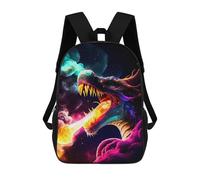 sinyumoney Galactic Dragon Breath Mochila, Mochila Escolar Impresa En 3D, Bolsa Para El Almuerzo Escolar, Mochila De Viaje, Mochila Para Amigos, Mochila Escolar Para Niñas Y Niños 17inch