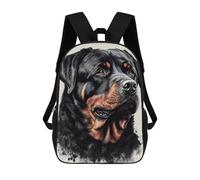 sinyumoney Galactic Dragon Majesty -1 - Mochila de negocios, mochila para ordenador portátil, unisex, mochila de ocio para campus, al aire libre, viajes, deportes, Rottweiler Retrait Artwork, 17"