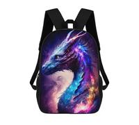 sinyumoney Galactic Dragon Portrait Mochila Infantil Para Niñas Y Niños, Mochila De Día, Escuela Primaria, Perfecta Para La Vuelta Al Cole O Educación Física, Regalos Y Viajes 17inch