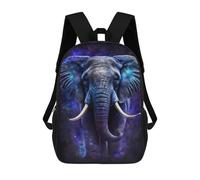 sinyumoney Galactic Elephant Art Print-1 Mochila Escolar Infantil De 17 Pulgadas, Impresa En 3D, Estilo Casual, Para Niños, Ideal Para Viajes, Como Mochila Escolar O Para Llevar Libros.