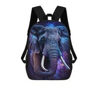 sinyumoney Galactic Elephant Art Print-3 Mochilas Infantiles Impresas En 3D De 17 Pulgadas. Mochila Escolar Informal Impresa En 3D Para Niños De Primaria Y Secundaria.