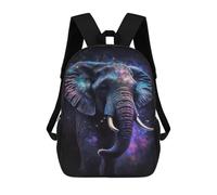 sinyumoney Galactic Elephant Art Print Mochila Escolar Impresa En 3D 17inch Mochila Escolar Infantil Mochilas De Viaje Mochila Informal De Moda Para Niños Y Estudiantes