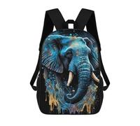 sinyumoney Galactic Elephant Majesty -2 Mochilas Para Niños Mochila Escolar Mochila Escolar Impresa En 3D Para Niños Estudiantes De Primaria Y Secundaria 17inch