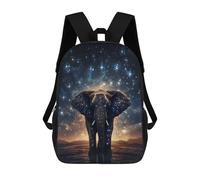 sinyumoney Galactic Elephant Majesty -5 Mochila Escolar Para Niños, Mochila Escolar Impresa En 3D Para Estudiantes De Primaria Y Secundaria 17inch