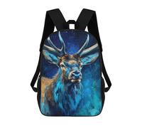 sinyumoney Galactic Elk Majesty Mochila Escolar Ligera Mochila Escolar De Día Mochila Para Libros Para La Universidad Para Acampar Aventuras Al Aire Libre Y Viajes Diarios 17inch
