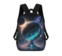 sinyumoney Galactic Fantasy Celestial Cityscape Mochila Escolar Infantil Impresa En 3D Para Niños, Mochila De Viaje De Alta Capacidad, Bolsas Para Libros, Mochila Escolar Infantil 17inch
