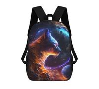 sinyumoney Galactic Feline Dreamscape Mochila Escolar Infantil Impresa En 3D, Mochila Informal De Moda Para Niños, Mochila De Viaje De Alta Capacidad Para Libros Para Niños 17inch