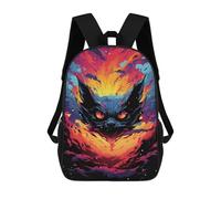 sinyumoney Galactic Feline Eyes Mochila Escolar, De Negocios, Para Portátil, Unisex, Informal, Para Adolescentes, Chicas, Chicos, Mujeres Y Hombres 17inch