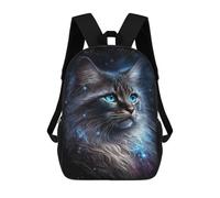 sinyumoney Galactic Feline Majesty-1 Mochila Escolar, Bolso De Negocios, Bolso Para Portátil Resistente Para Niñas Y Adolescentes 17inch