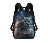 sinyumoney Galactic Feline Majesty-2 Mochila Escolar Resistente Al Agua, Mochila De Viaje, Bolsa Para Computadora Para Hombres, Mujeres Y Adolescentes 17inch