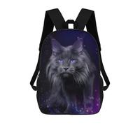 sinyumoney Galactic Feline Majesty -7 Mochila Escolar Infantil Impresa En 3D, Mochila Informal De Moda Para Niños, Mochila De Viaje De Alta Capacidad Para Libros Para Niños 17inch