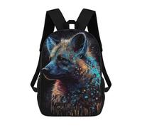 sinyumoney Galactic Fox Portrait Mochila Escolar Infantil Impresa En 3D, Mochila Informal De Moda Para Niños, Mochila De Viaje De Alta Capacidad Para Libros Para Niños 17inch