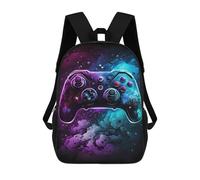 sinyumoney Galactic Gaming Controller Art -3 Mochilas Infantiles Mochila Escolar Impresa En 3D Para Niños Mochilas De Viaje Bolsas Para Libros Para Niños 17inch Mochila Escolar