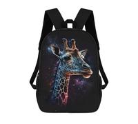 sinyumoney Galactic Giraffe Profile Mochila Escolar Para El Trabajo, Negocios, Universidad, Escuela Para Hombres/mujeres 17inch