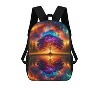 sinyumoney Galactic Glade Reflections Mochila Escolar Infantil Impresa En 3D 17inch Mochilas De Moda Para Niños De Primaria Y Secundaria