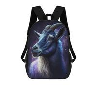 sinyumoney Galactic Goat Majesty -1 Mochila Escolar Impresa En 3D 17inch Mochila Escolar Infantil Mochilas De Viaje Mochila Informal De Moda Para Niños Y Estudiantes