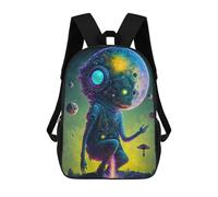 sinyumoney Galactic Guardian A Cosmic Being in Space Mochila De Peluche Con Dibujos Animados, Mochila 3D Para Niños, Bolsa Escolar, Idea De Regalo De Cumpleaños Para Niños Y Niñas 17inch